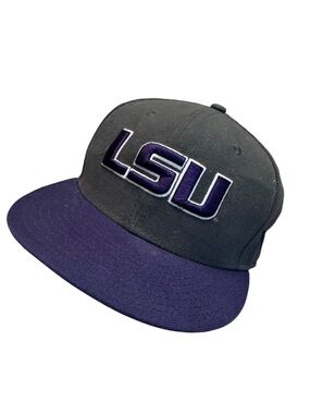 LSU NEW ERA Cap Hat Purple Tigers Fan 7 1/8